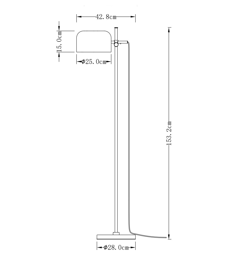 торшер milosh tendence kizzi 0911fl-1bkg