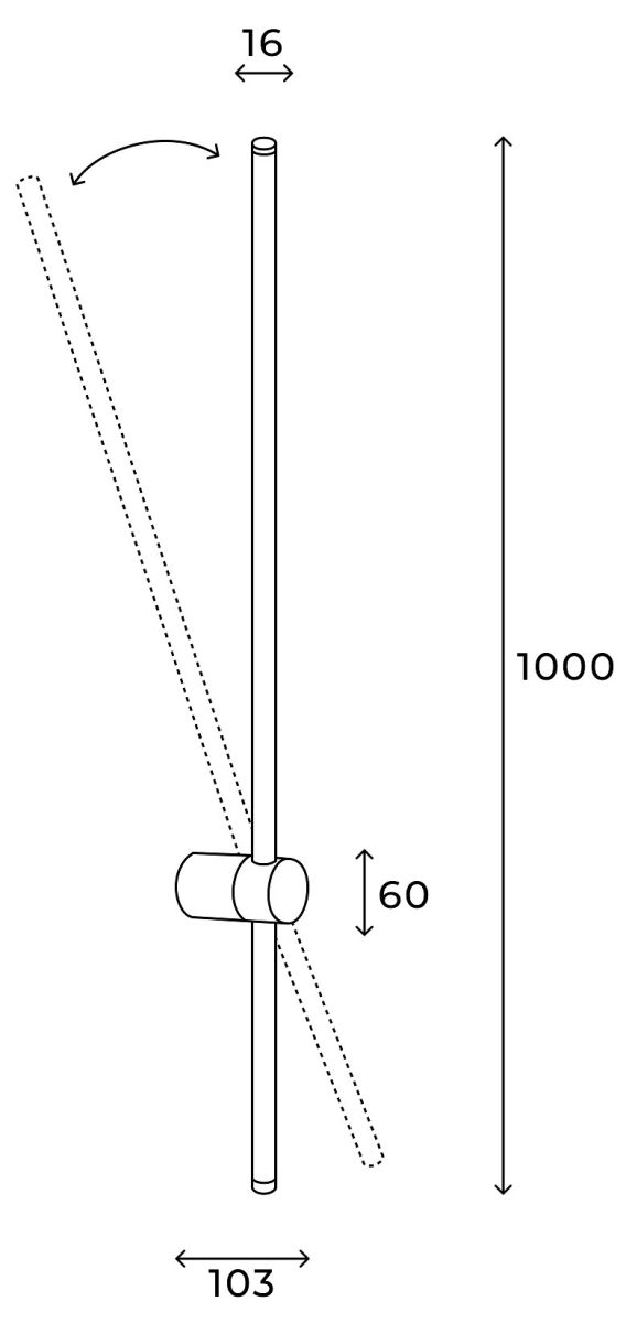 настенный светильник hesby lighting edge hsbl_0226