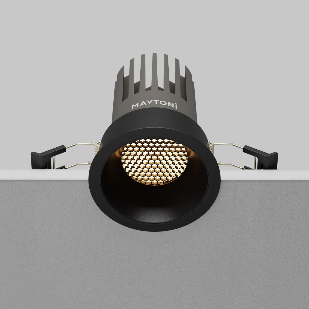 встраиваемый светильник maytoni technical dip dl117-15w-3k-b