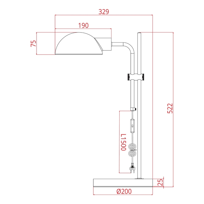 настольная лампа arte lamp zetta a7055lt-1bk