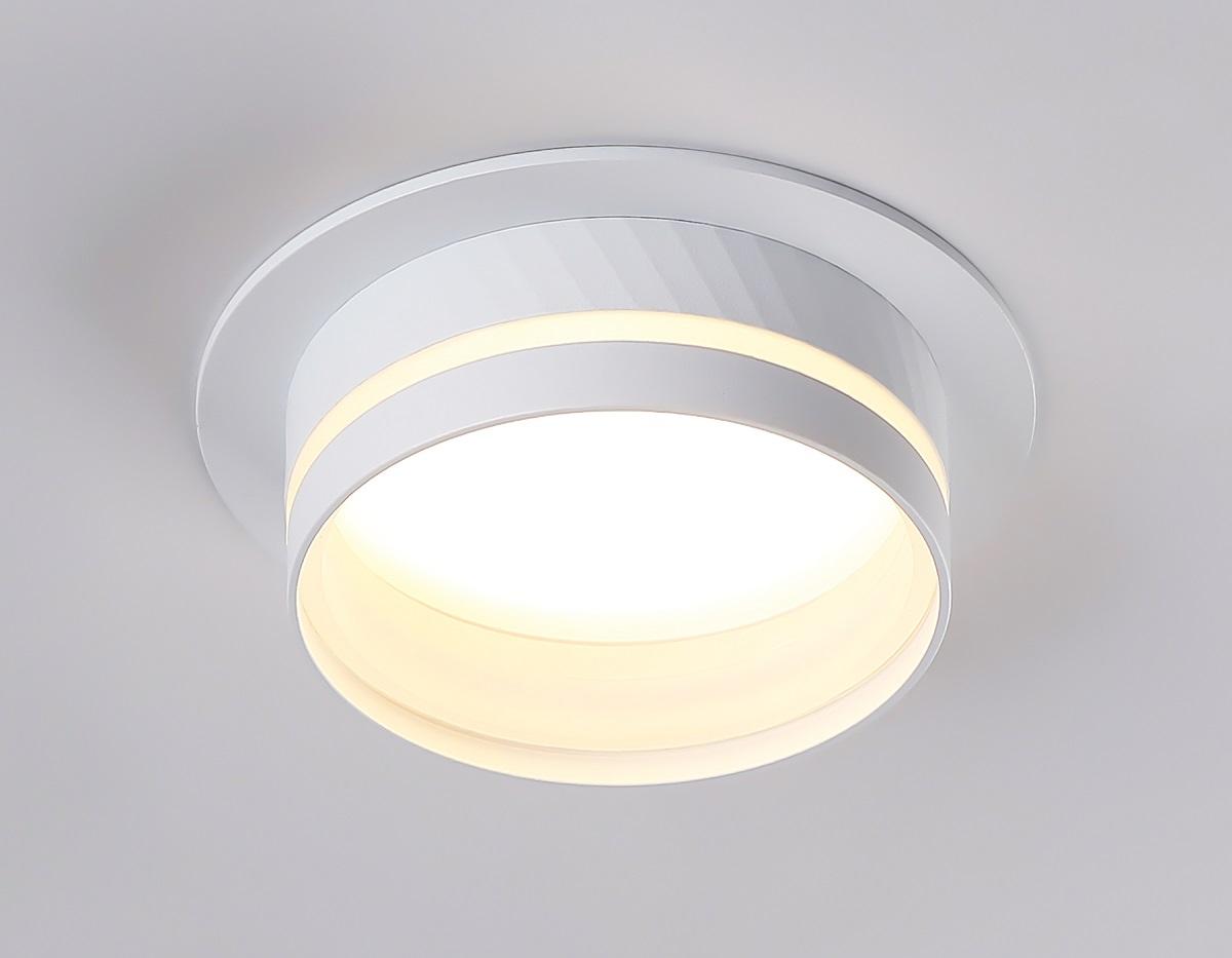 встраиваемый светильник ambrella light techno spot gx53 acrylic tech tn5218
