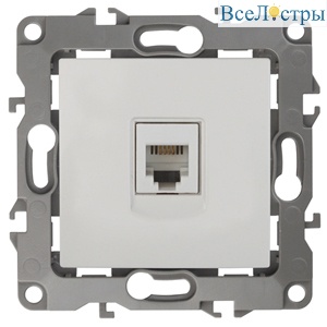 Розетка телефонная RJ11 Эра 12-3105-01 Б0014711