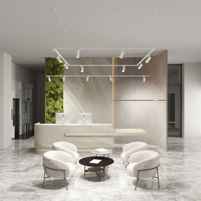 трековый однофазный светильник denkirs solid koper dk6454-wh