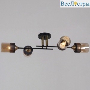 Потолочная люстра Reluce 48460-0.3-04 BK+COPPER