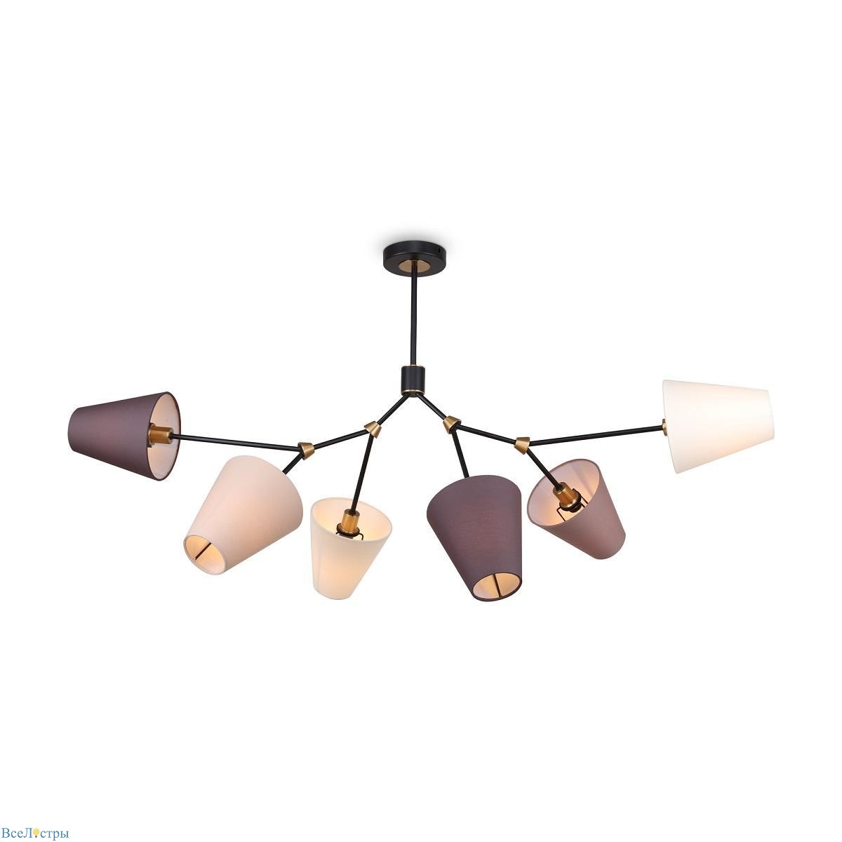 потолочная люстра freya hats fr5370cl-06b