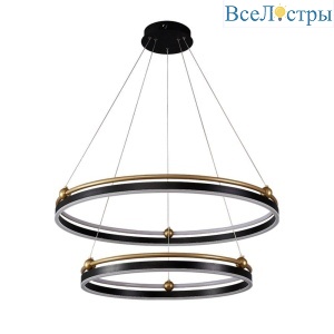 Подвесной светодиодный светильник Crystal Lux Fernando SP123W Led Black/Gold