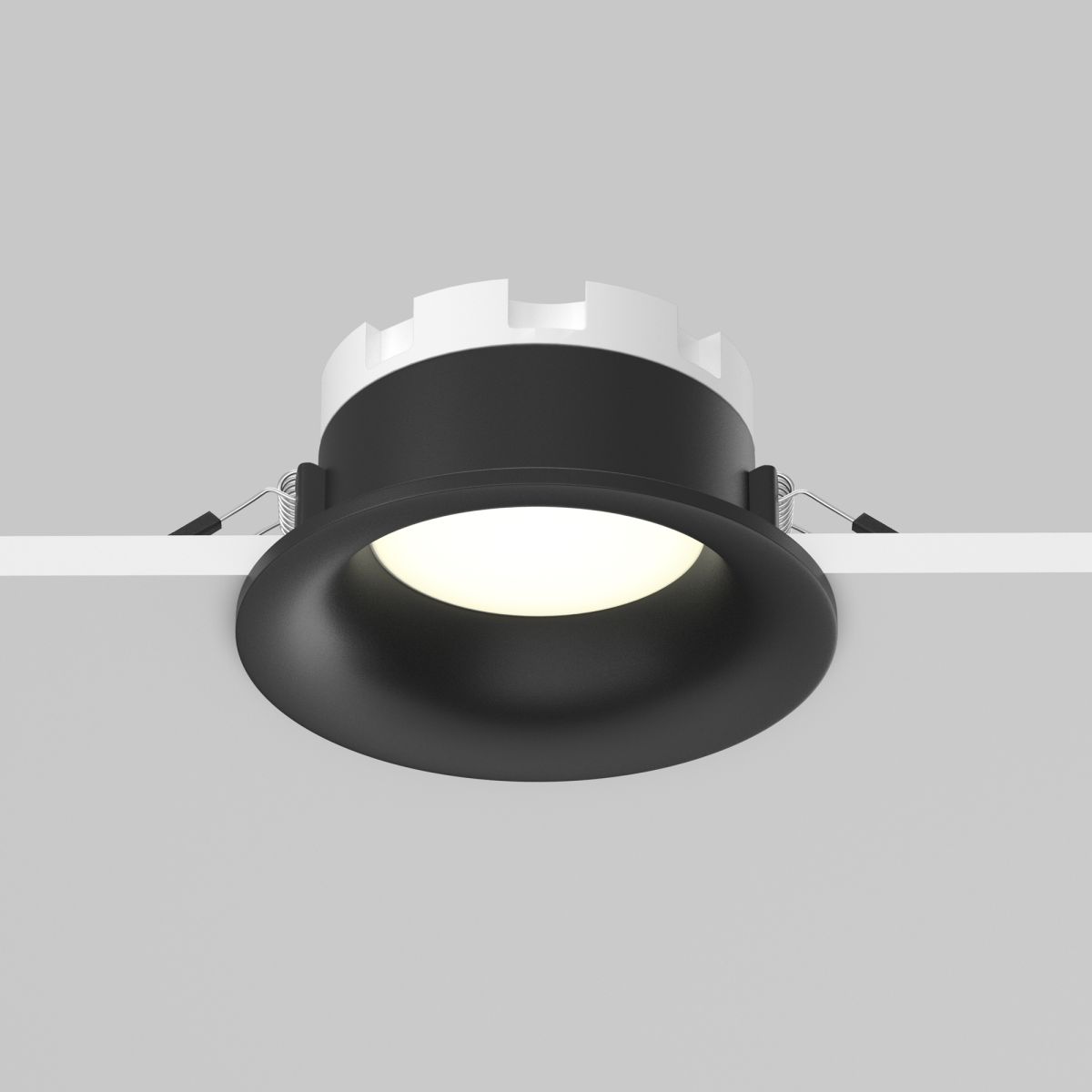 встраиваемый светильник maytoni technical slim dl027-gx53-b