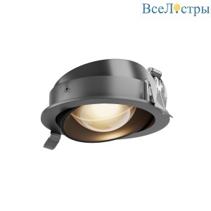 Встраиваемый светильник Maytoni Lens DL105-12W3K-B