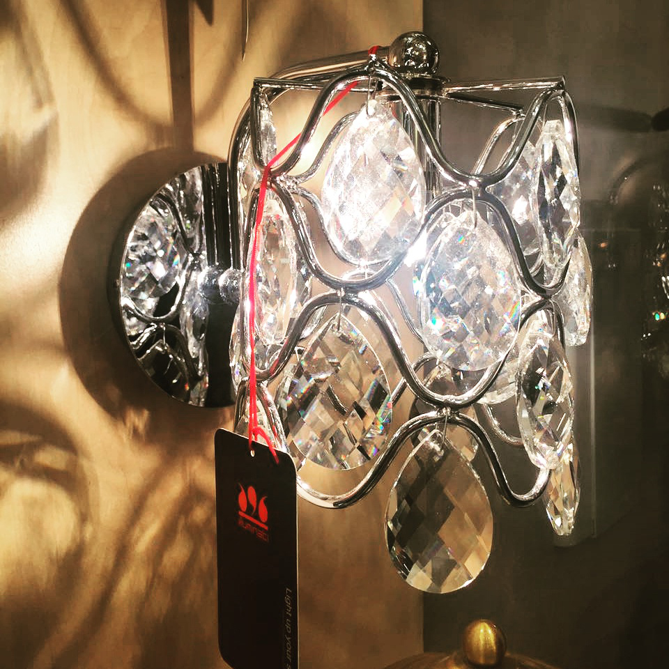 настенный светильник mb103910-1a chrome/clear illuminati