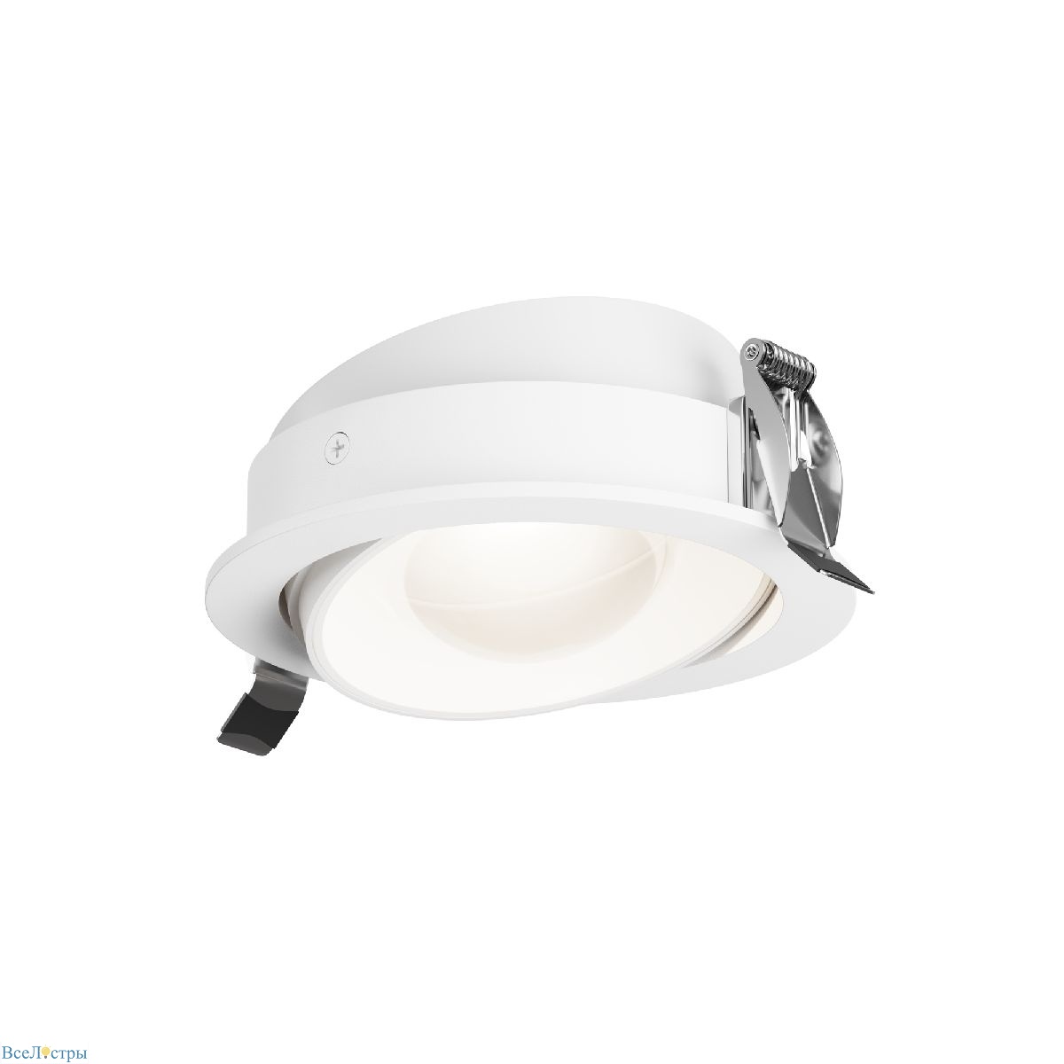встраиваемый светильник maytoni lens dl105-12w3k-w