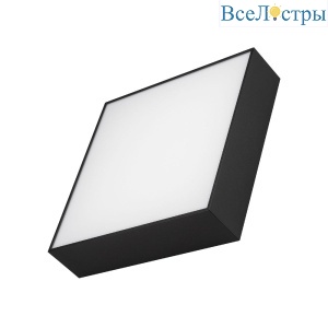 Потолочный светильник Arlight IM-QUADRO-EMERGENCY-3H-S250x250-28W Warm3000 (BK, 120 deg, 230V) 041008