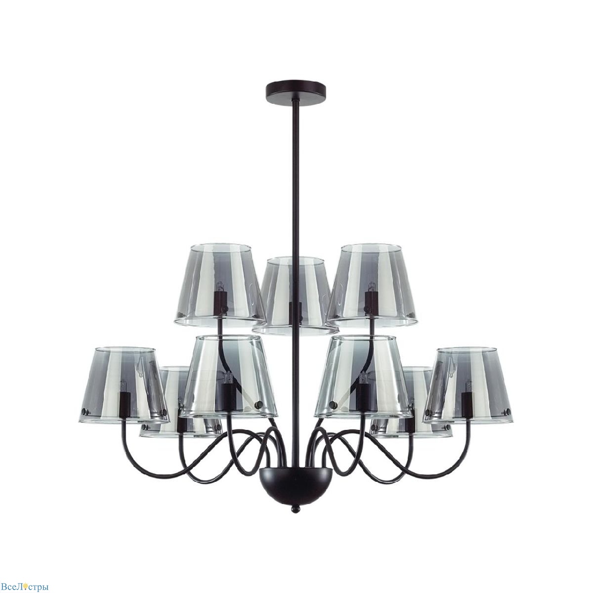 люстра на штанге lumion smoky 6570/9c