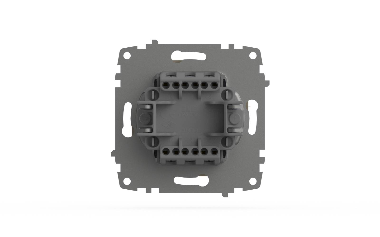 переключатель двухклавишный проходной elbi zena vega 609-012500-211