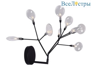 Бра Crystal Lux Evita AP9 Black/Transparent