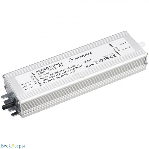 блок питания для светодиодной ленты arlight arpv 028788