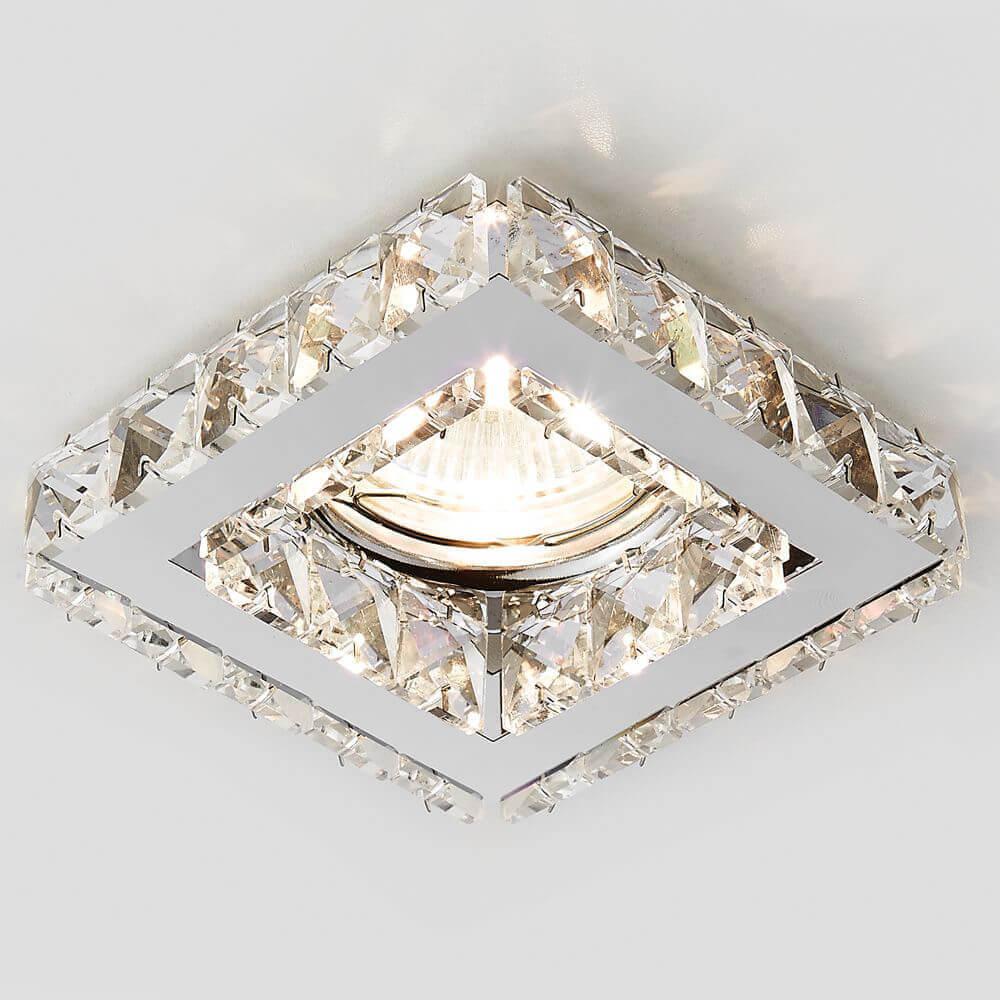 встраиваемый светильник ambrella light crystal k110 cl/ch