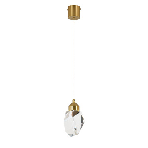 Подвесной светильник Indigo Cristallo 12053/1P Brass V000132L