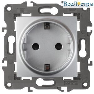 Розетка 2P+E Schuko со шторками Эра 14-2102-03 Б0034274