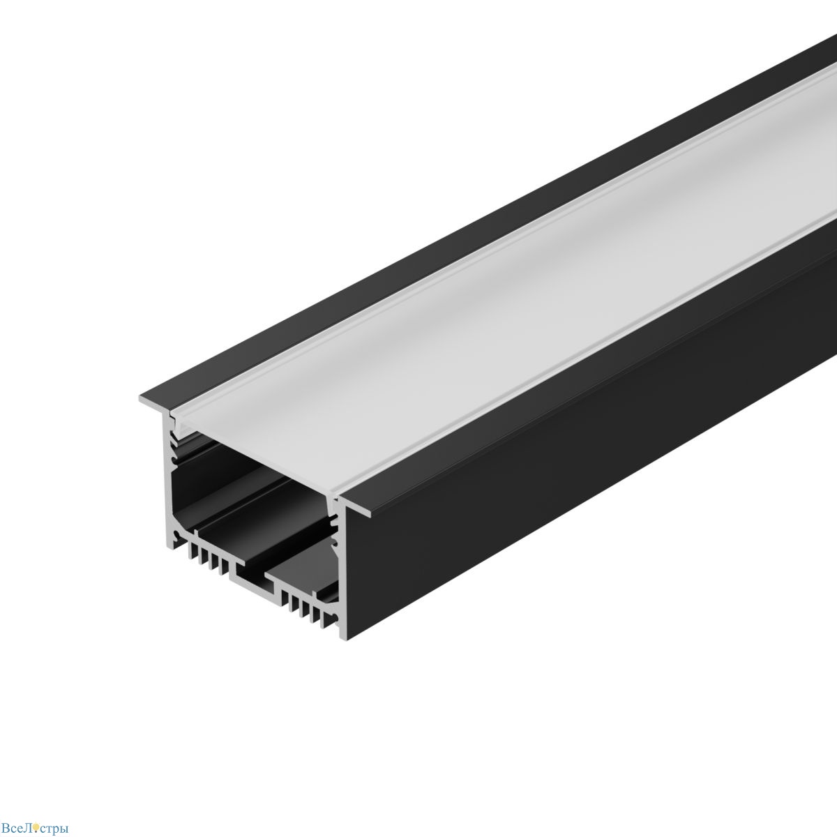 профиль arlight sl-linia62-f-2000 black (by) (алюминий) 062590
