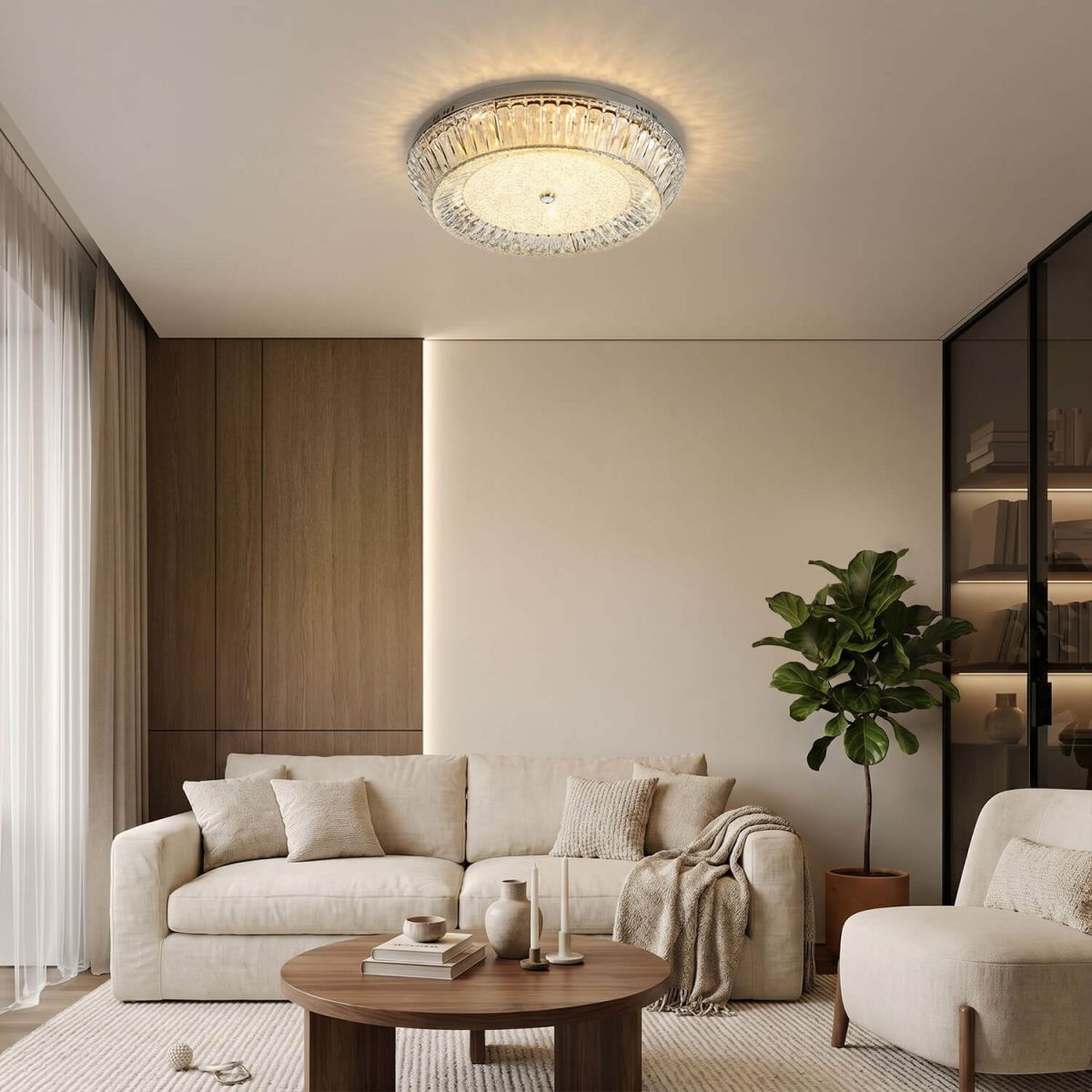 потолочный cветильник led4u l1190-500 cr