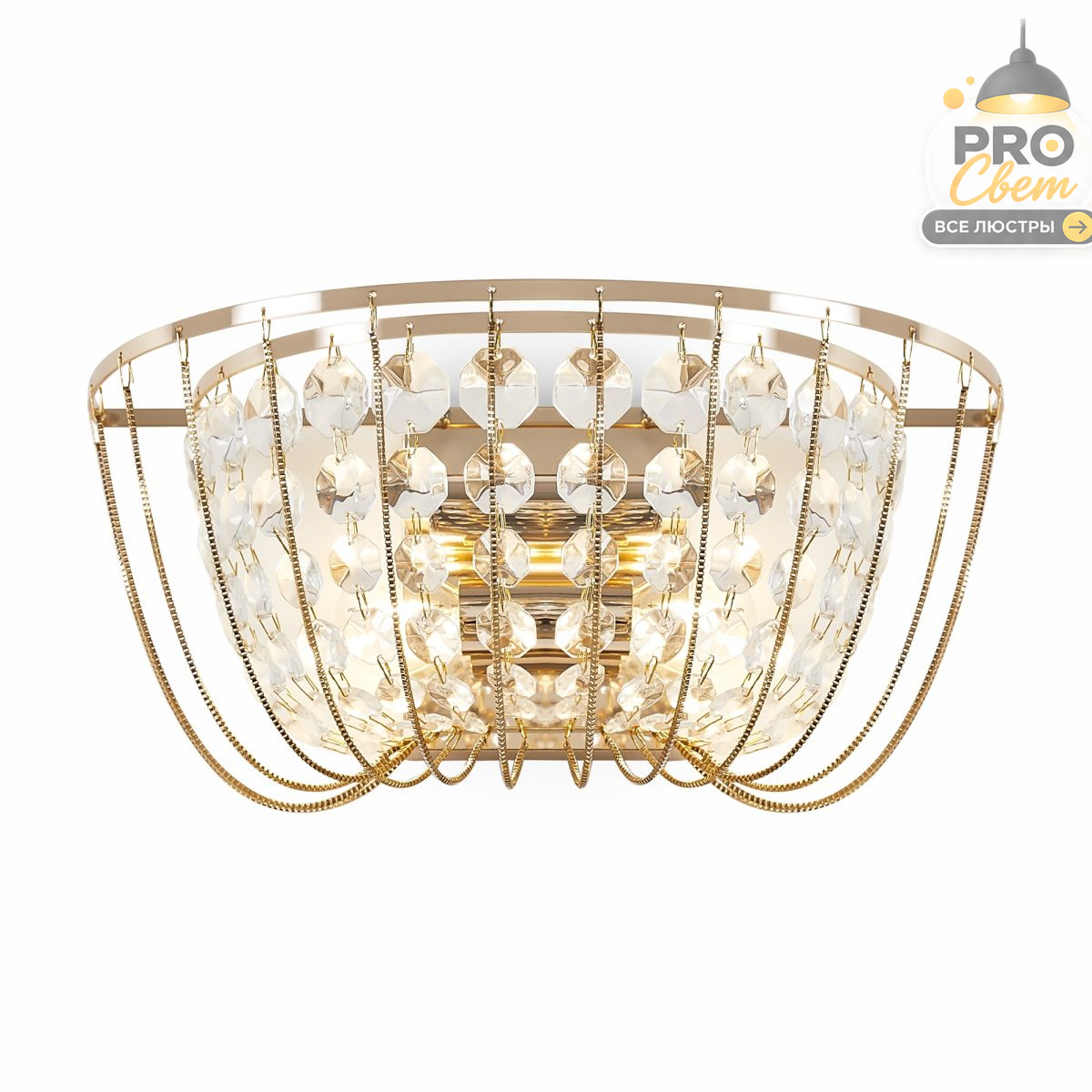 настенный светильник freya pava fr1016wl-02g