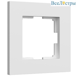 Рамка на 1 пост Slab белый матовый W0012961 4690389193330 a062793