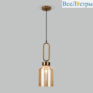 Подвесной светильник Eurosvet Flou 50229/1 янтарный