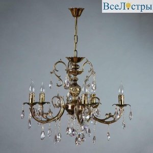 Подвесная люстра Ambiente Alicante 8888/5 PB Tear drop