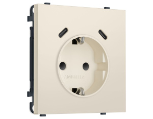 Комплект механизма электрической розетки SIGMA Бежевый матовый 2USB С+C 20W Ambrella Volt MS330510 (SP3305, PR165)