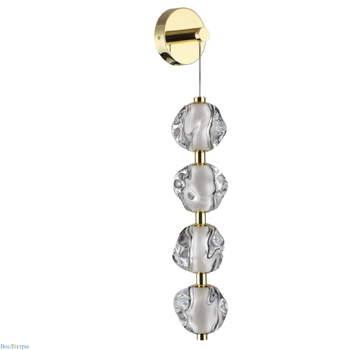 настенный светильник odeon light jemstone 5085/17wl