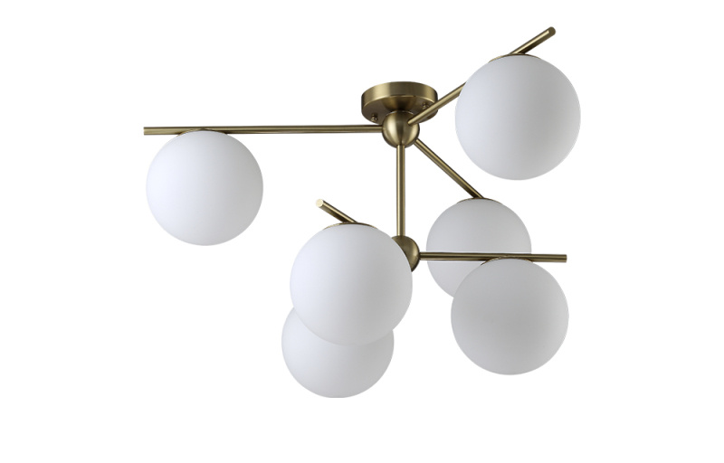 потолочная люстра crystal lux feliz sp-pl6 bronze/white