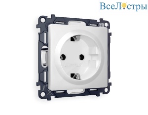 Комплект механизма розетки с/з на винтовых зажимах Ambrella Volt Alfa MA106010