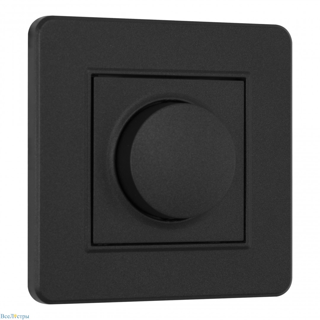 диммер с рамкой arte milano set16-1-48-1 black
