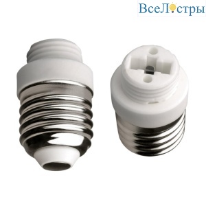 Переходник с цоколя Е27 на G9 (06474) Uniel LH27-G9S