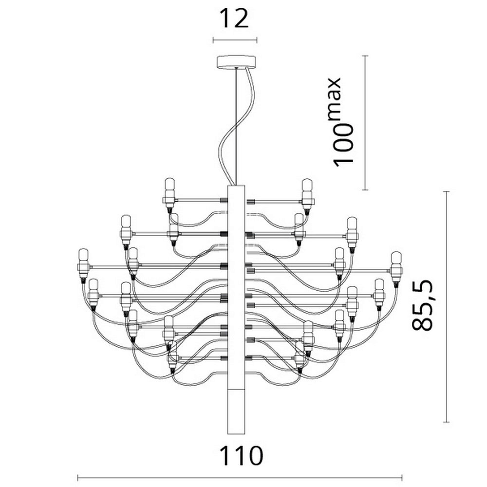 подвесная люстра divinare molto 8030/02 lm-50