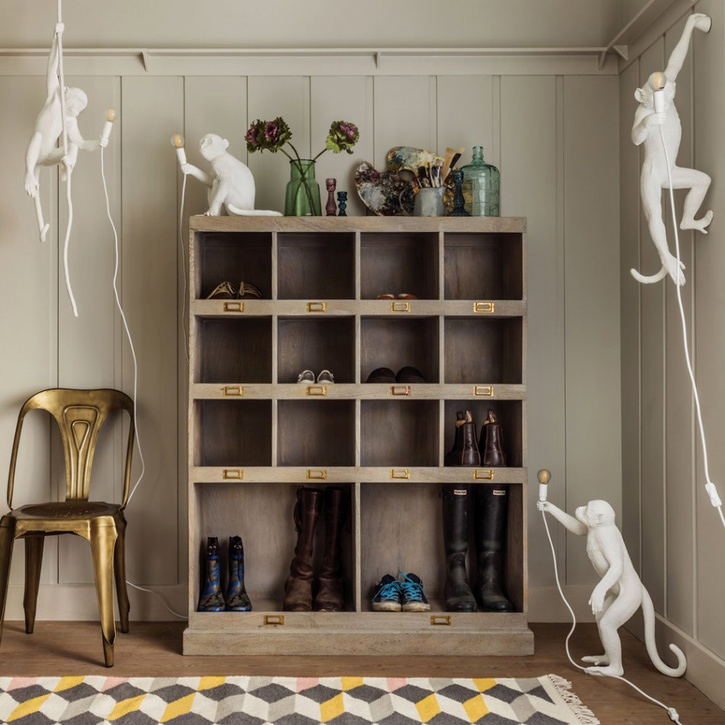 настенный светильник monkey lamp hanging left seletti