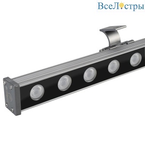 Линейный светодиодный прожектор Arlight AR-LINE-1000-24W Warm3000 (GR, 15x60 deg, 230V) 041732