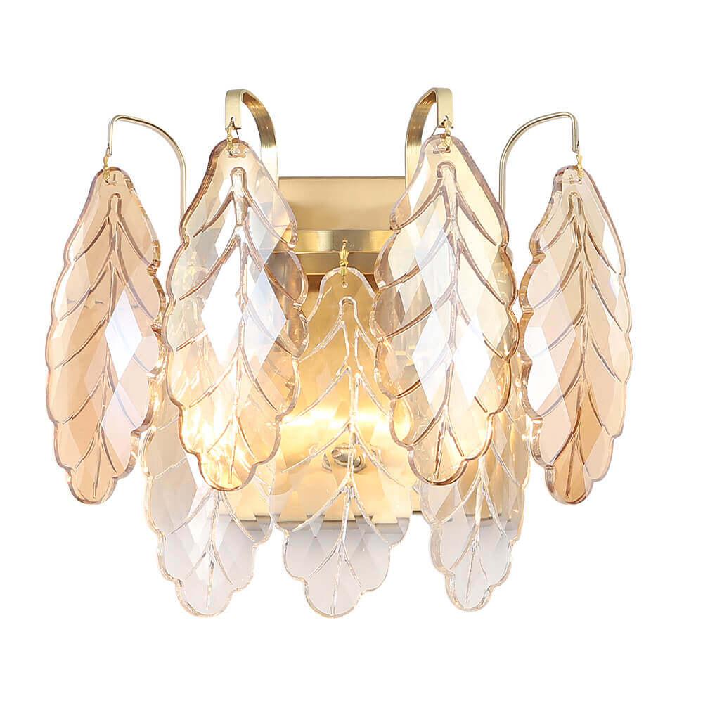 бра crystal lux trevi ap2 brass