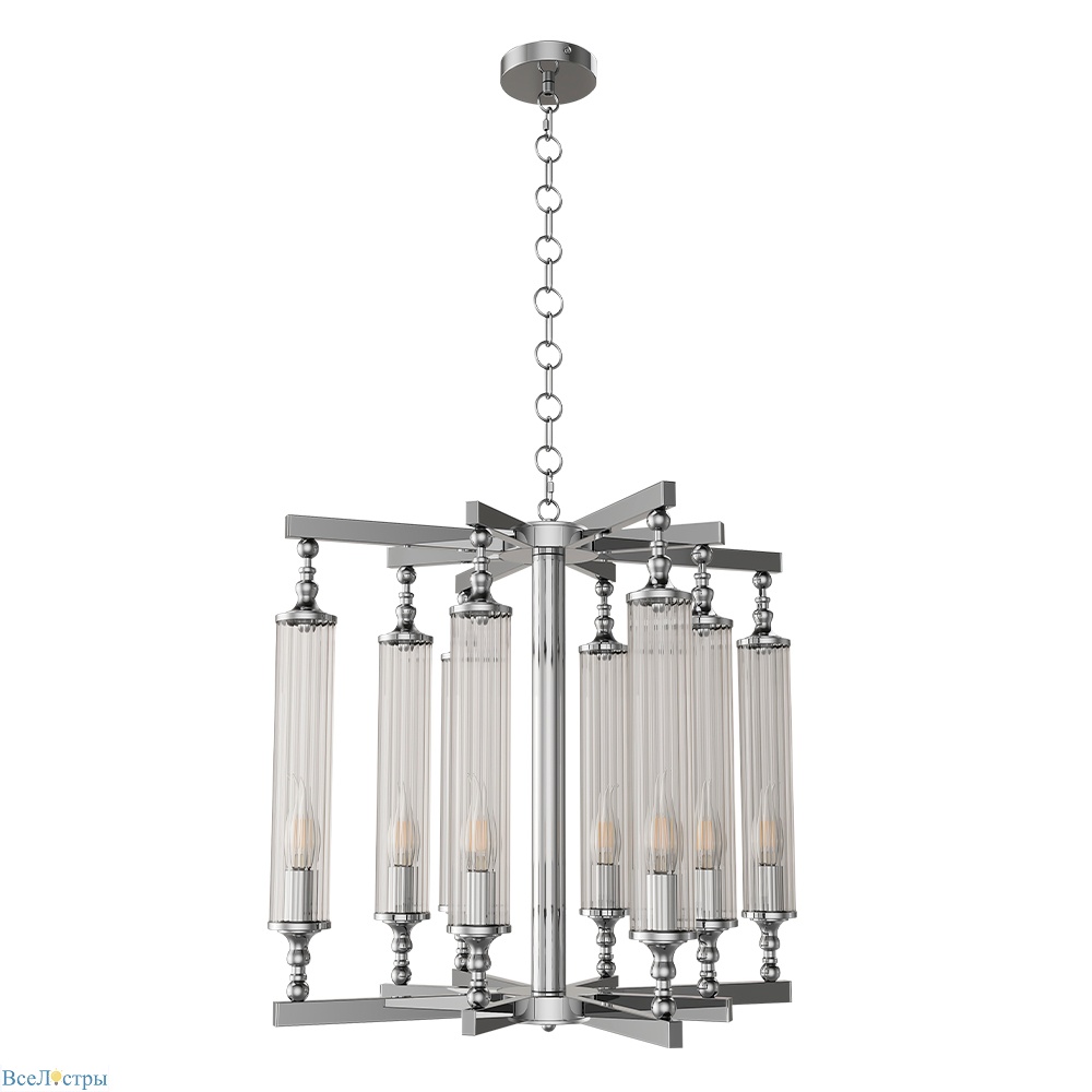 подвесная люстра crystal lux tomas sp8 d650 chrome