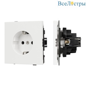 Механизм электрической розетки Arlight SCT-NOBE-MEU1-SFPL-WH (230V, 16A) 054276