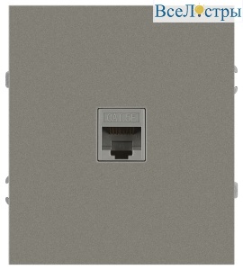 Розетка Эра Arktik 16-3107-07 информационная RJ45 титан Б0070480