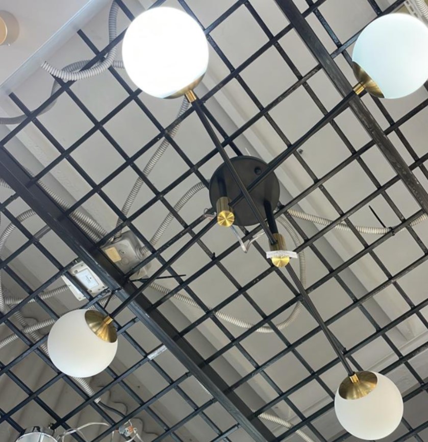 потолочная люстра crystal lux fidel pl4 black