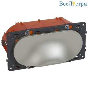 Комплект для подключения плазменных и ЖК телевизоров Legrand Celiane титановая 068500
