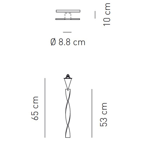 встраиваемый светильник fa aura 53 crystal axo light