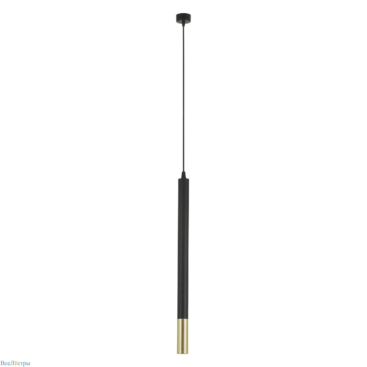 подвесной светильник lumina deco tuba ldp 1100-500 bk+gd