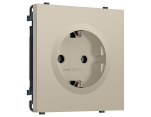 Комплект механизма электрической розетки SIGMA Кашемир 50Hz 2P+E с/з 16A-250V QUANT PRO Ambrella Volt MS346010 (SP3460, PR141)