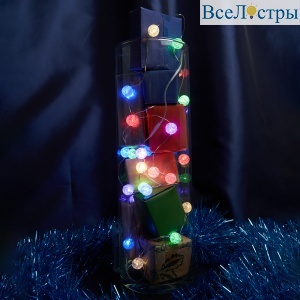 Светодиодная гирлянда линейная Лед шарики Feron CL565 48612