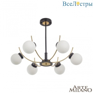Люстра на штанге Arte Milano Neapolis 276169/6 BK/GD