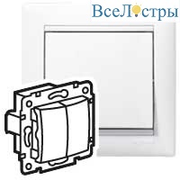 Выключатель двухклавишный Legrand Valena Classic 694265
