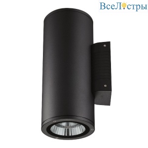 Уличный настенный светильник Uniel ULU-S22D-2x22W/2700K IP65 BLACK UL-00010851